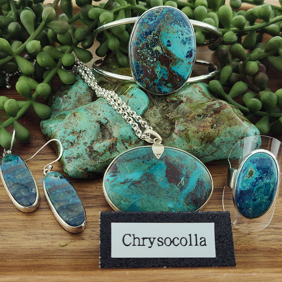 Chrysocolla newport Silver